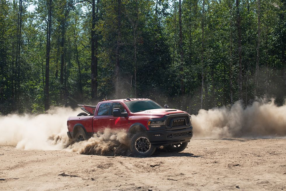 2023 Ram 2500 off-road. Credits: Car&Driver